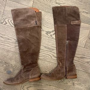 Born - Above Knee High Boots. Suede.